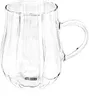 6er Riffle Gläser-Set 350 ml - Tee- Kaffeegläser mit Henkel Produktbild-Vorschau 2