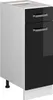 Unterschrank Vicco R-Line Schwarz Hochglanz 30 cm mit Produktbild-Vorschau 1