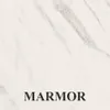 A close-up of a marble surface with the word "MARMOR" printed in black at the bottom. Anteprima dell’immagine prodotto