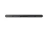 The back of a black soundbar is shown against a white background. Voir les images du produit