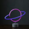 LED NEON Figur PLANET - Neonlicht - H: 24cm - Batterie oder Produktbild-Vorschau 5