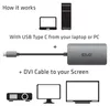 Club3D Adaptér USB 3.2 typ C > DVI-D aktivní St/Bu Náhled obrázku produktu 6