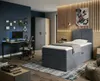 NORDELO Boxspringbett MODERNO 120x200 cm AMOR Velvet Grau Produktbild-Vorschau 1
