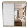 Schwebetürenschrank Kleiderschrank Schrank 203cm Produktbild-Vorschau 8