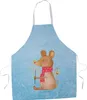 Mr. & Mrs. Panda Kochschürze Maus Weihnachten - Eisblau - Produktbild-Vorschau 1
