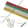 Glitzer Pfeifenreiniger 400 Stück Chenilledraht,6 MM * 30 Produktbild-Vorschau 2