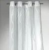 heimtexland ® Ösenschal Vorhang Wave Leinen Weiß Produktbild-Vorschau 3