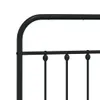 vidaXL Struttura letto con testiera in metallo nero 140x200 Anteprima dell’immagine prodotto 8