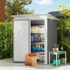 Outsunny Metall Gerätehaus 1,36m² 161 x 95 x 181cm Produktbild-Vorschau 2