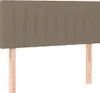 vidaXL LED Kopfteil Taupe 100x5x78/88 cm Stoff Produktbild-Vorschau 4