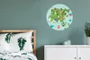MuchoWow® Aluminium Wandkreis Weltkarte Kinder - Asien - Produktbild-Vorschau 4
