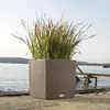 LECHUZA Pot de plantes CUBE Cottage 40 Granit | Pot de Voir les images du produit 13