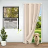 86x203cm Beige Rideau de porte occultant thermique Œillets Voir les images du produit 1