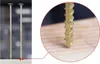 A close-up view of a screw being driven into wood, with a larger image of two screws on the left. Produktbild-Vorschau