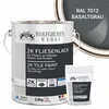 2K Fliesenlack Fliesenfarbe Bodenfliesen W712 Basaltgrau Produktbild-Vorschau 1