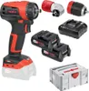 A collection of Mafell power tools and accessories, including a drill, batteries, and a storage case, arranged on a white background. Voir les images du produit