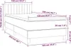 vidaXL Boxspringbett mit Matratze Dunkelgrau 100x200 cm Produktbild-Vorschau 6