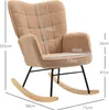 HOMCOM Schaukelstuhl Sessel Relaxsessel bis 120 kg, Produktbild-Vorschau 3