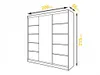 Easy4You R6 200 cm Weiß Schiebetüren Kleiderschrank Produktbild-Vorschau 7