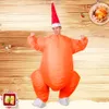 Erwachsene aufblasbare Truthahnkostüm Halloween Produktbild-Vorschau 2
