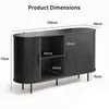 Mobile TV BEALIFE, 130x40x75 cm, con 2 ante a ribalta | Anteprima dell’immagine prodotto 3