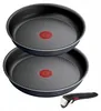 Lot de 2 poêles aluminium 24 et 28cm + 1 poignée noir - Voir les images du produit 2