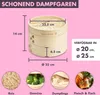 Reishunger Bambusdämpfer (Ø 25 cm), für 4 Personen, inkl. 2 Produktbild-Vorschau 3