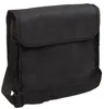 A black messenger bag with a shoulder strap is shown against a white background. Produktbild-Vorschau