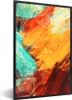 MuchoWow® Gerahmtes Poster Gemälde - Abstrakt - Öl 60x90 cm Produktbild-Vorschau 1