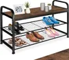 A shoe rack with various shoes displayed on its shelves. Náhled obrázku produktu