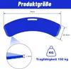 A diagram showing the dimensions and weight capacity of a blue transfer board. Produktbild-Vorschau