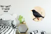 MuchoWow® Aluminium Wandkreis Amsel - Vogel - Zweige - Produktbild-Vorschau 3