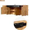 A diagram showing the dimensions of a sideboard, with a close-up inset of a drawer. Anteprima dell’immagine prodotto