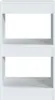 vidaXL Bücherregal/Raumteiler Weiß 40×30×72cm Produktbild-Vorschau 3