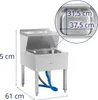Moppbecken mit Waschbecken 61 x 50 x 84,5 cm Produktbild-Vorschau 7