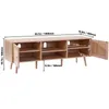 VEVOR Rattan-TV-Ständer, Retro-TV-Schrank für 165 cm Produktbild-Vorschau 8