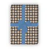 Elegantes Herren Geschenkpapier mit Karos in braun Tönen - Produktbild-Vorschau 3