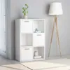 vidaXL Lagerschrank Weiß 60x29,5x90 cm Holzwerkstoff Produktbild-Vorschau 1