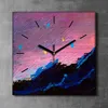 Coloray Uhr auf Leinwand 30x30 cm Wand Uhr Dekoration Produktbild-Vorschau 2