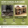CASARIA Schuhbank mit Sitzfläche 87 x 45 x 30 cm 160kg Produktbild-Vorschau 6