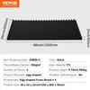 A black acoustic foam panel with dimensions and product specifications displayed. Náhľad obrázku produktu