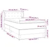 Boxspringbett mit Matratze Creme 100x200 cm Kunstleder Produktbild-Vorschau 6