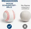 lot de 6 balles de baseball d'entraînement en mousse pour Voir les images du produit 5