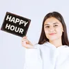 Happy Hour Metallschild in 15x20 cm in Rostoptik Produktbild-Vorschau 3
