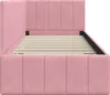 vidaXL Rohový rám postele s čelom ružový 80 cm x 200 cm Náhľad obrázku produktu 6