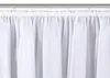 A close-up view of white sheer curtains hanging from a curtain rod. Produktbild-Vorschau