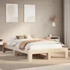 Massivholzbett ohne Matratze 120x190 cm Kiefernholz Produktbild-Vorschau 2