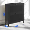 FLEXISPOT Scarpiera in metallo con 2 ante, scarpiera Anteprima dell’immagine prodotto 3