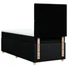 Boxspringbett mit Matratze Schwarz 90x200 cm Stoff Produktbild-Vorschau 8