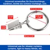 Gardinenklemmen mit Ringen, 30 Pack, in Silber-Farben, Ø 25 Produktbild-Vorschau 4